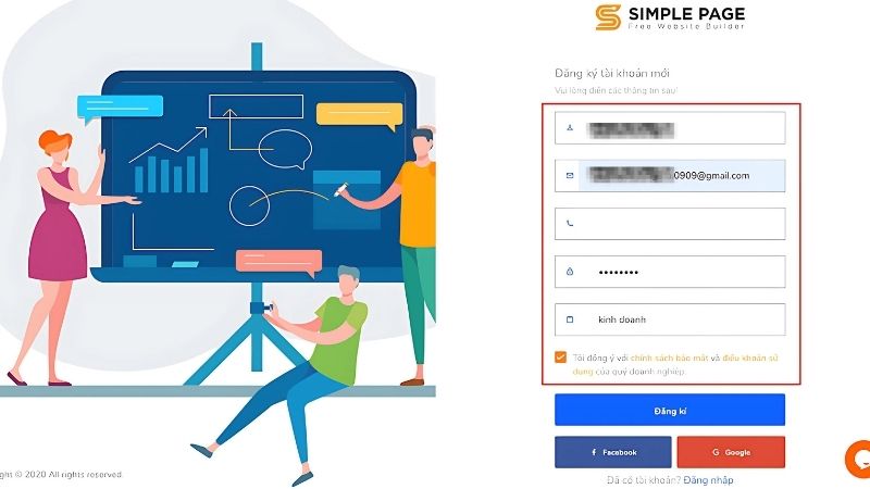 Cách tạo link Bio trên TikTok với Simple Page