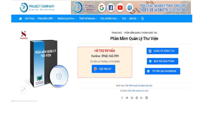 Phần mềm quản lý thư viện Project Media
